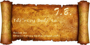 Tárczy Beáta névjegykártya